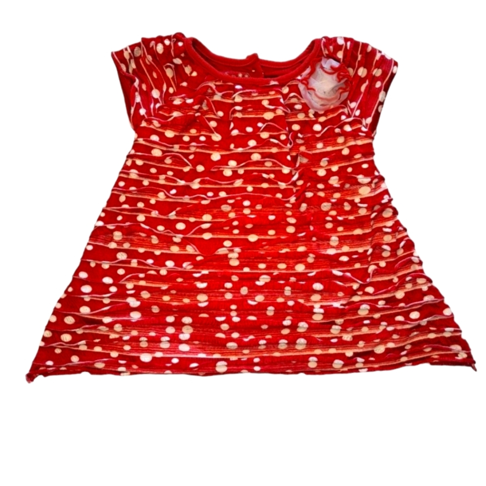 Pippa & Julie Polka Dot Ruffle Tiered Dress Toddler Size 2T